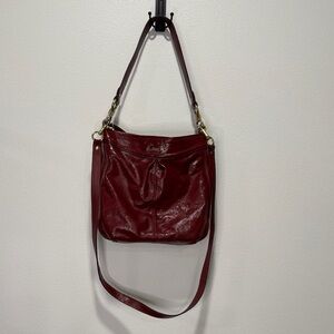 Coach Burgundy Leather Shoulder Bag